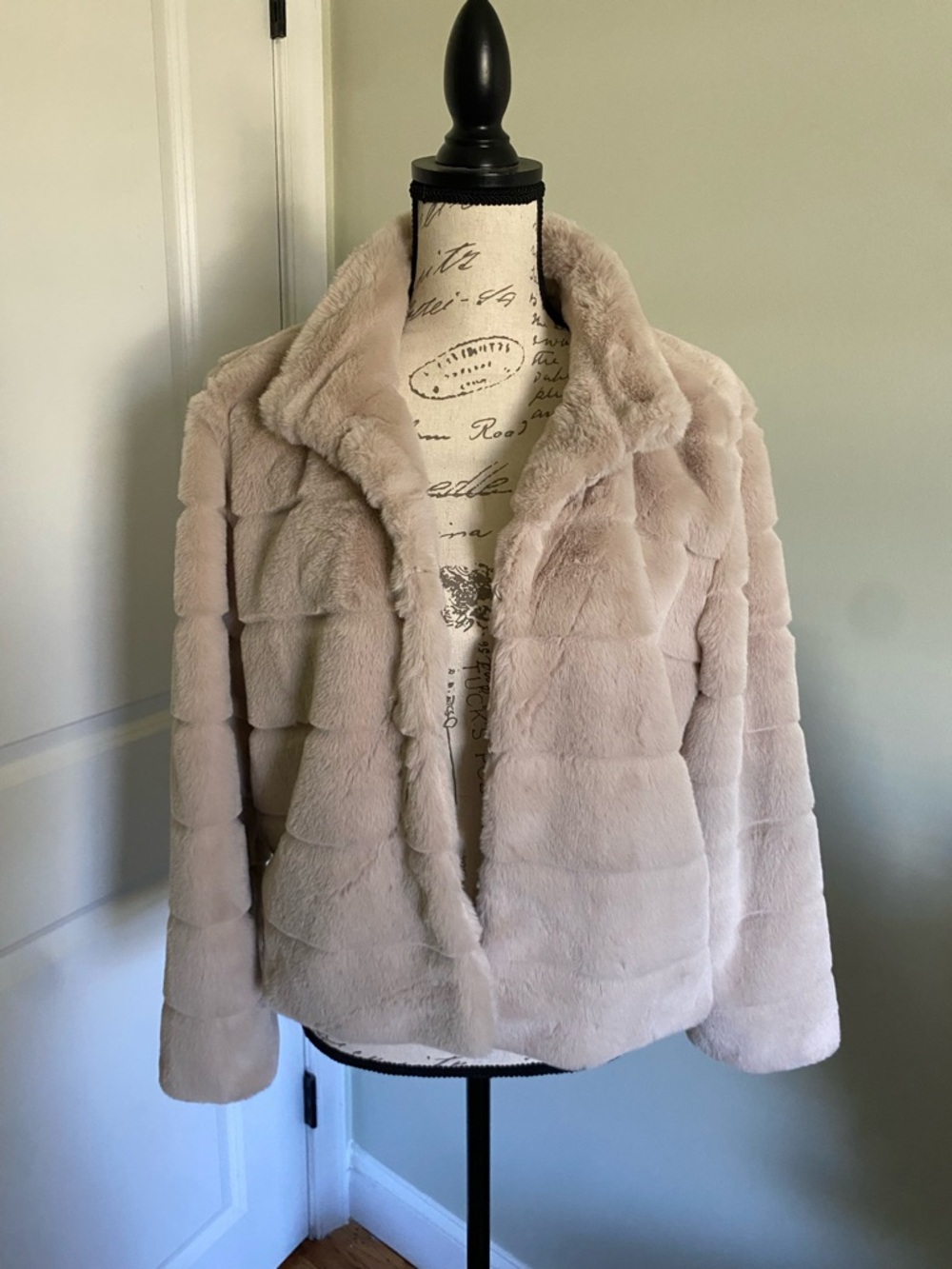 Marc New York Plush Teddy Jacket in Cream